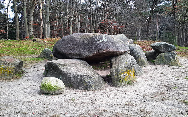 Hunebed, Drenthe, D1, Steenbergen, Geschiedenis, Grafheuvels